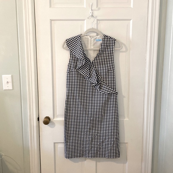 J. McLaughlin, size 4, gingham dress. - Picture 1 of 2